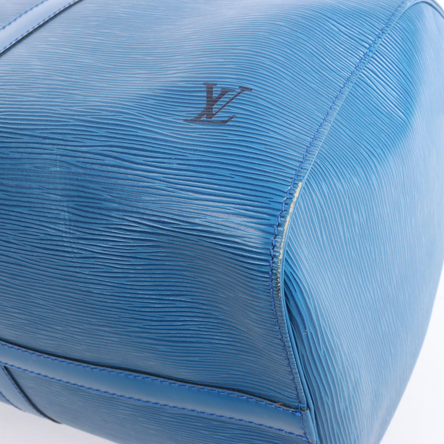 Louis Vuitton Epi Leather Keepall 45 Travel Bag in Blue M42975