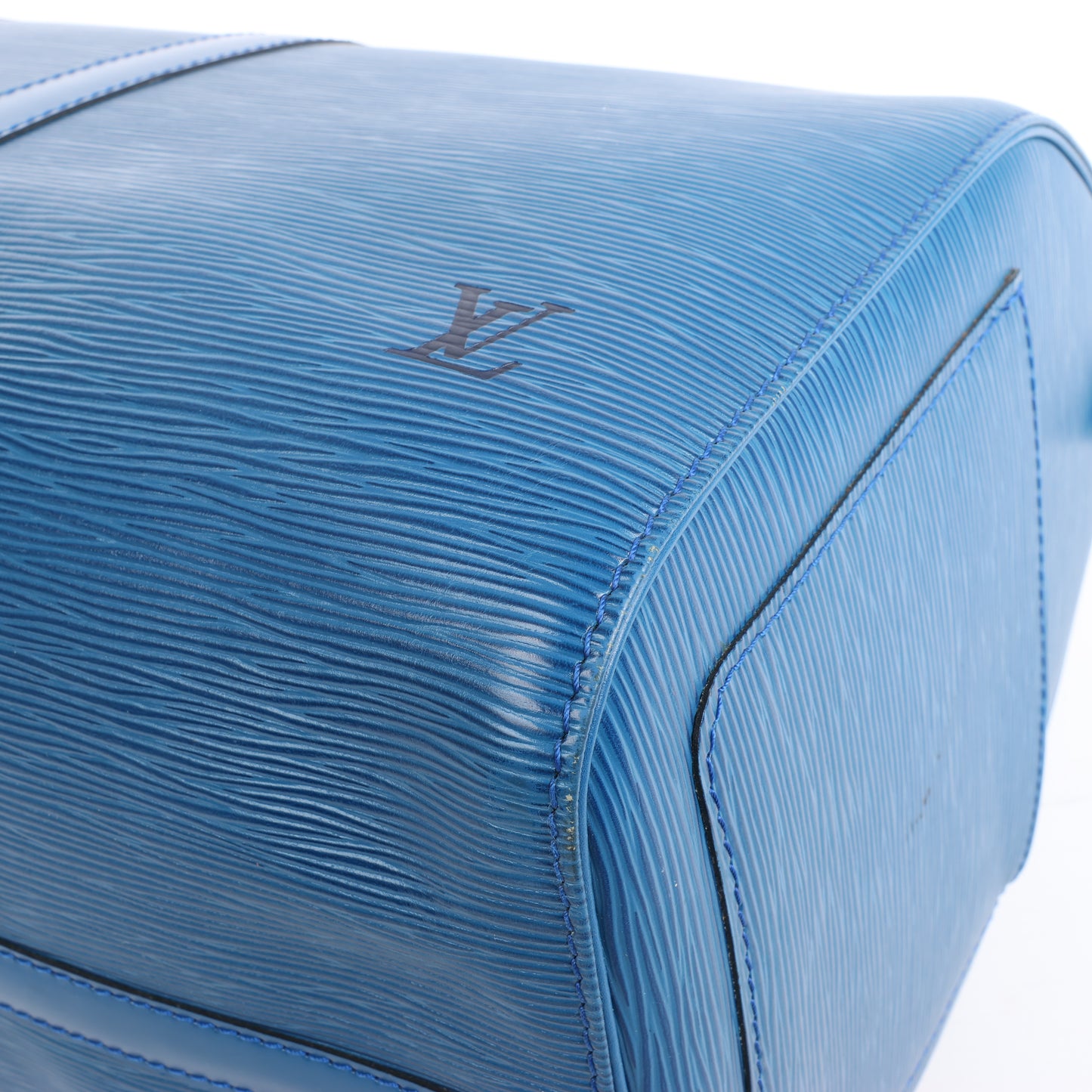 Louis Vuitton Epi Leather Keepall 45 Travel Bag in Blue M42975
