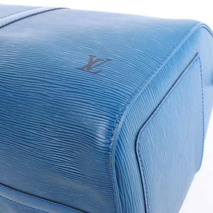 Louis Vuitton Epi Leather Keepall 45 Travel Bag in Blue M42975