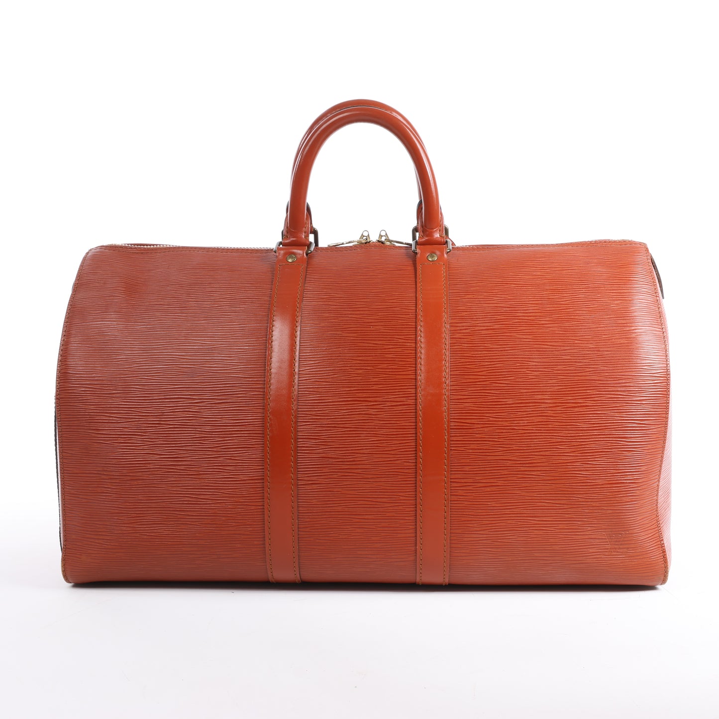 Sac de voyage Keepall 45 en cuir épi Louis Vuitton marron M42978