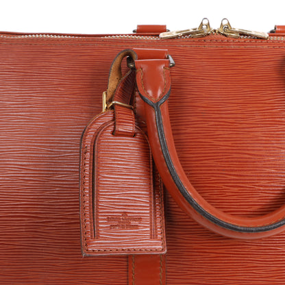 Sac de voyage Keepall 45 en cuir épi Louis Vuitton marron M42978