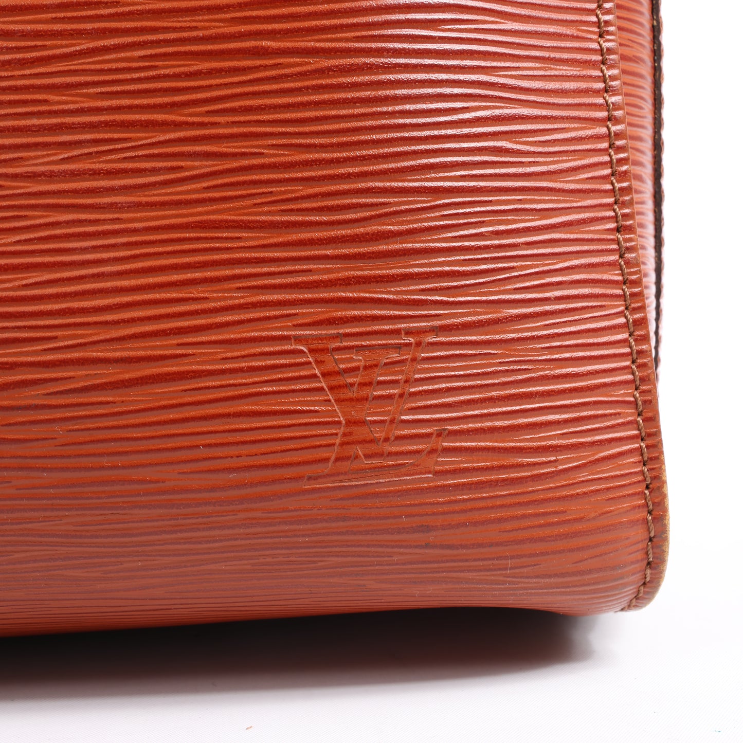 Sac de voyage Keepall 45 en cuir épi Louis Vuitton marron M42978