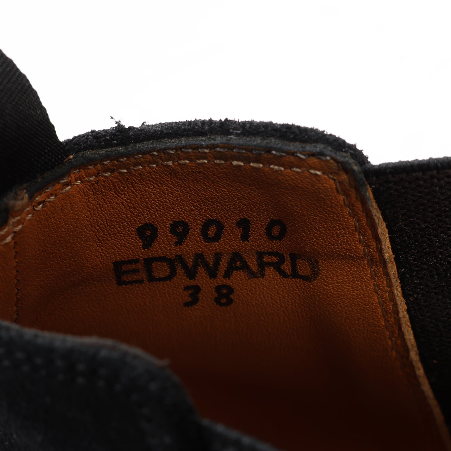 Bottes Jalan Sriwijaya en daim noir à soufflets latéraux, pointure 38, 99010