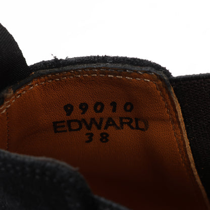 Bottes Jalan Sriwijaya en daim noir à soufflets latéraux, pointure 38, 99010