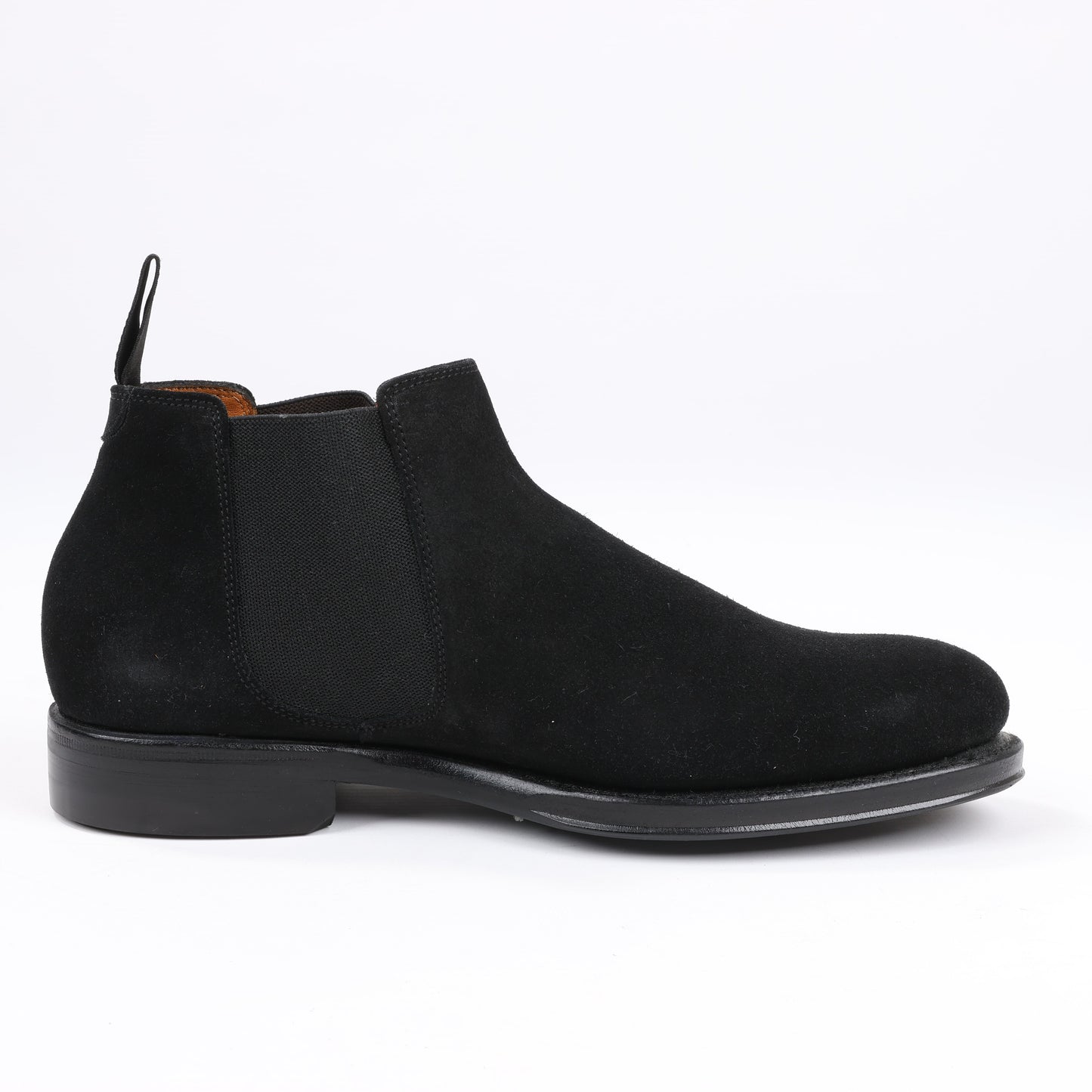 Bottes Jalan Sriwijaya en daim noir à soufflets latéraux, pointure 38, 99010