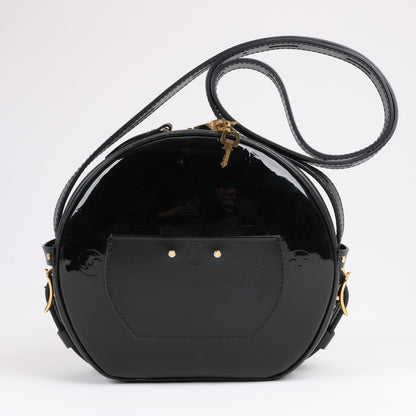 Louis Vuitton Boite Chapeau Souple Vernis Leather Crossbody Bag in Black M53999