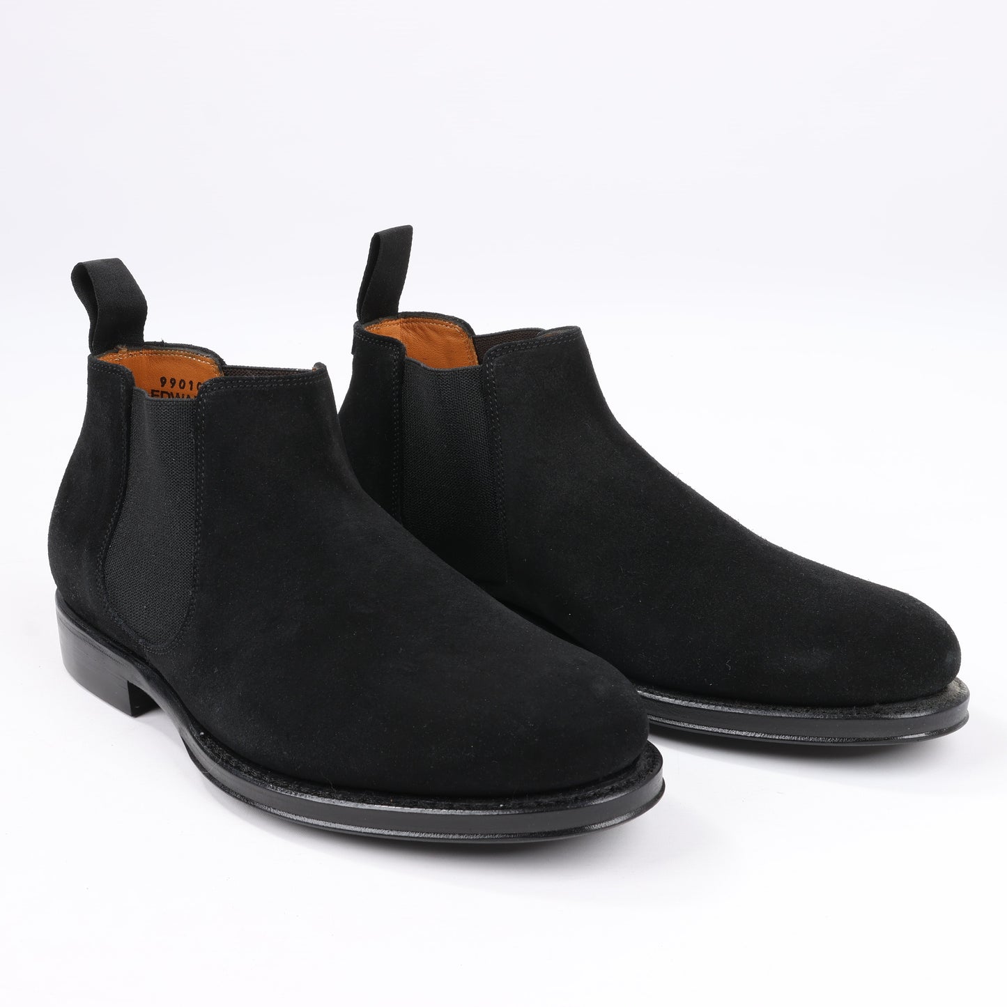 Bottes Jalan Sriwijaya en daim noir à soufflets latéraux, pointure 38, 99010