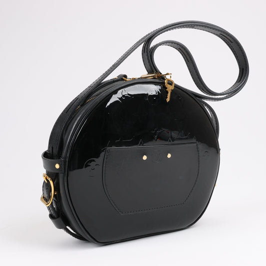 Louis Vuitton Boite Chapeau Souple Vernis Leather Crossbody Bag in Black M53999