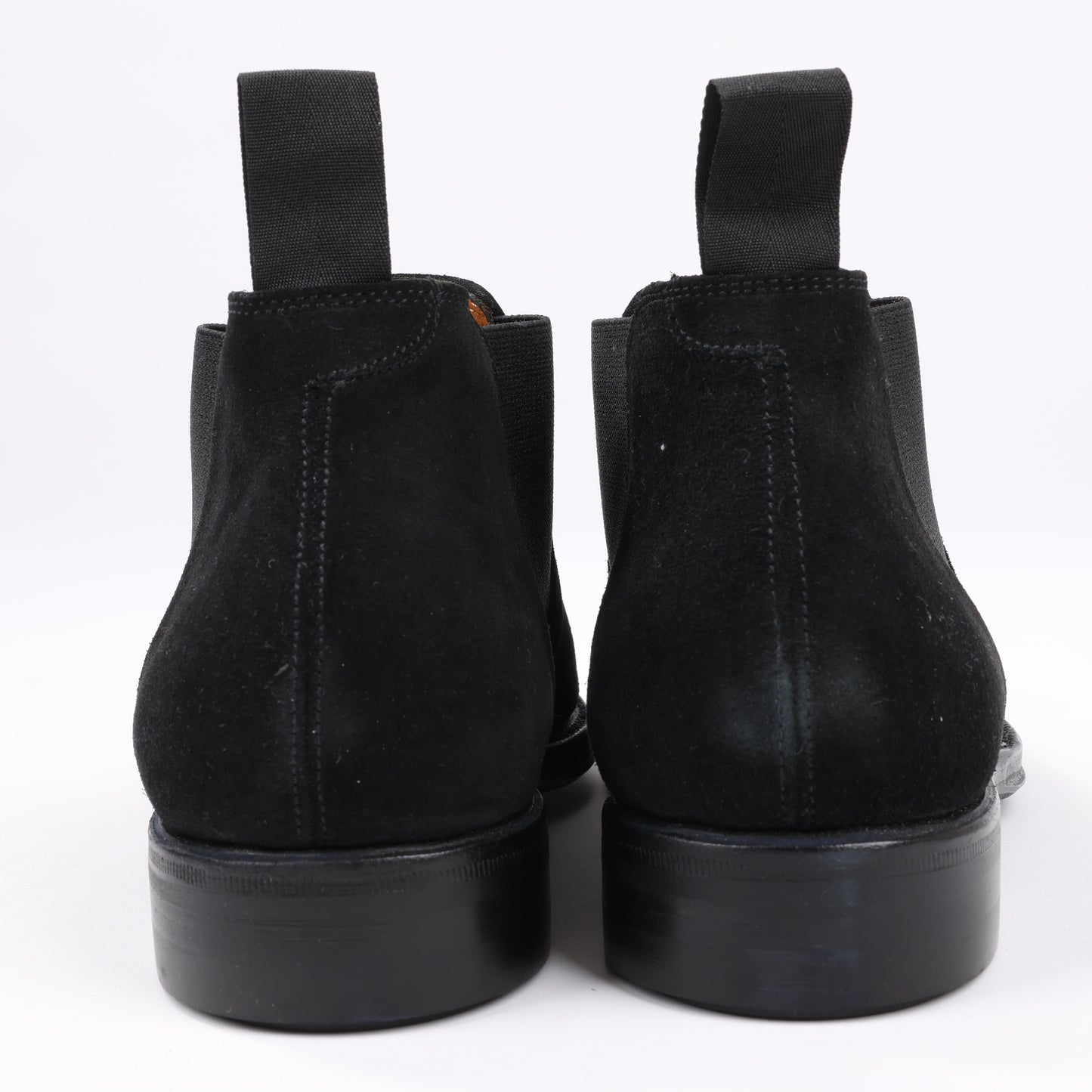 Bottes Jalan Sriwijaya en daim noir à soufflets latéraux, pointure 38, 99010