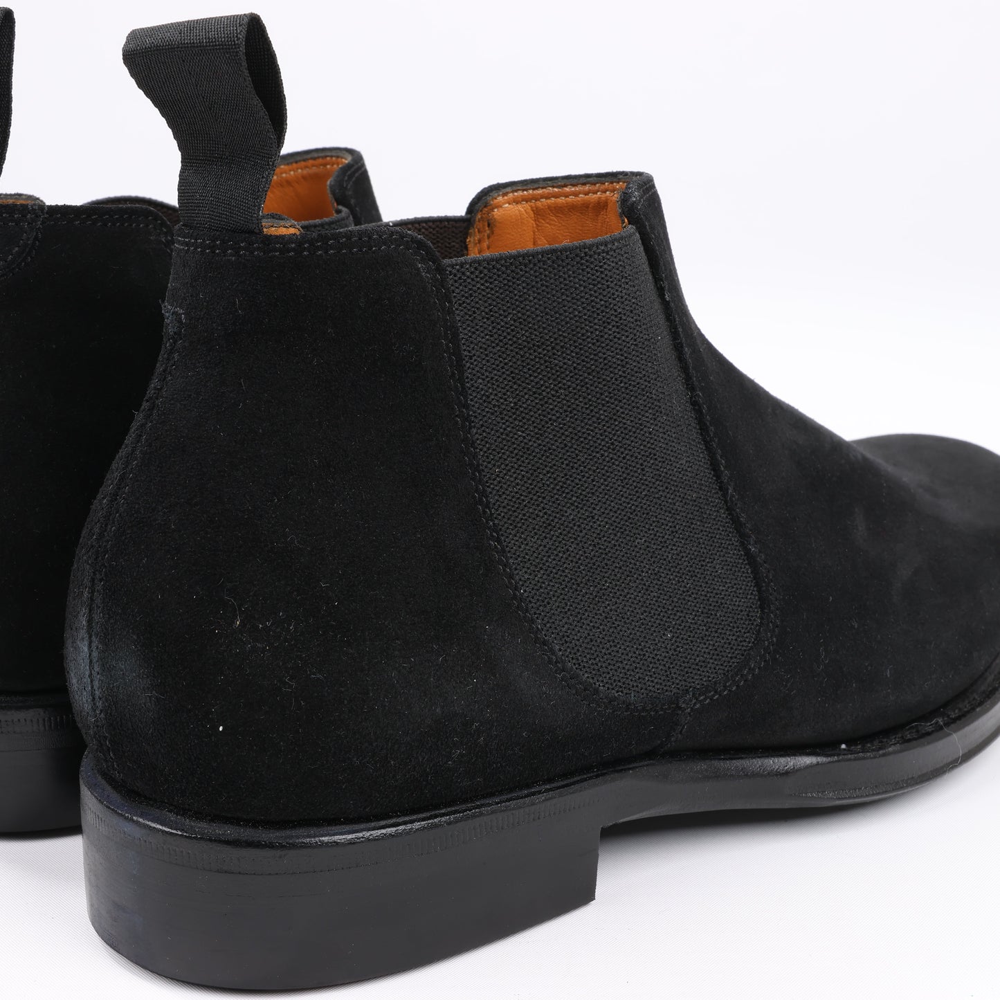 Bottes Jalan Sriwijaya en daim noir à soufflets latéraux, pointure 38, 99010