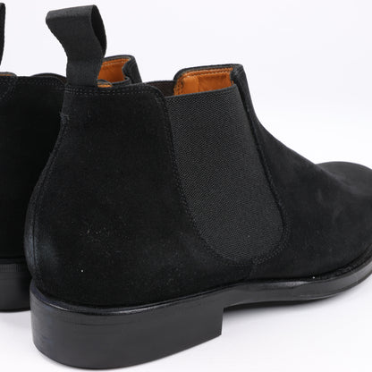 Bottes Jalan Sriwijaya en daim noir à soufflets latéraux, pointure 38, 99010