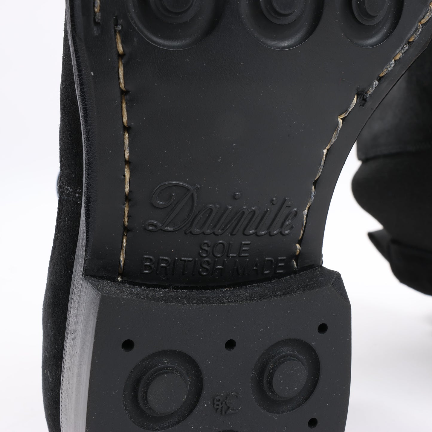 Bottes Jalan Sriwijaya en daim noir à soufflets latéraux, pointure 38, 99010