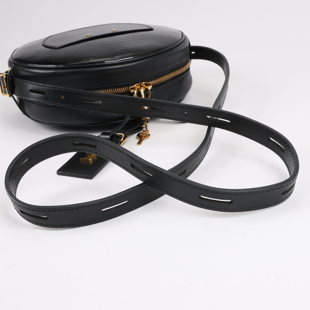 Louis Vuitton Boite Chapeau Souple Vernis Leather Crossbody Bag in Black M53999