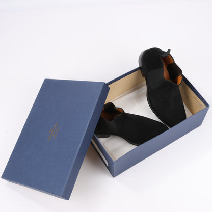 Bottes Jalan Sriwijaya en daim noir à soufflets latéraux, pointure 38, 99010