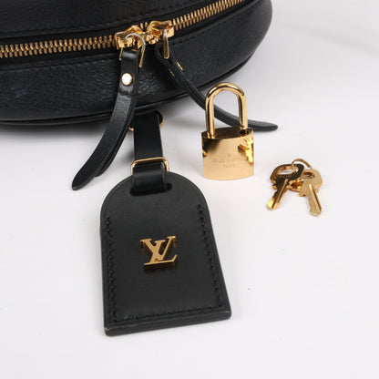 Louis Vuitton Boite Chapeau Souple Vernis Leather Crossbody Bag in Black M53999