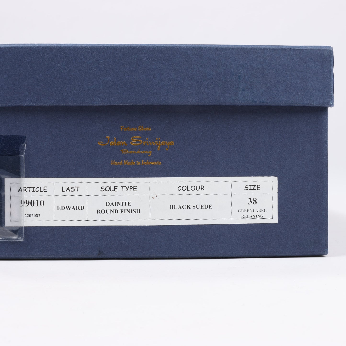 Bottes Jalan Sriwijaya en daim noir à soufflets latéraux, pointure 38, 99010