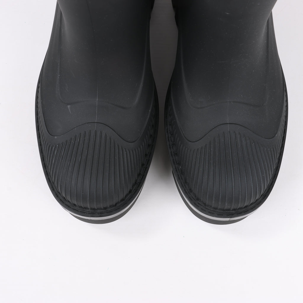 Chloe Rubber Rain Ankle Boots in Black 032324, Size 39 EU