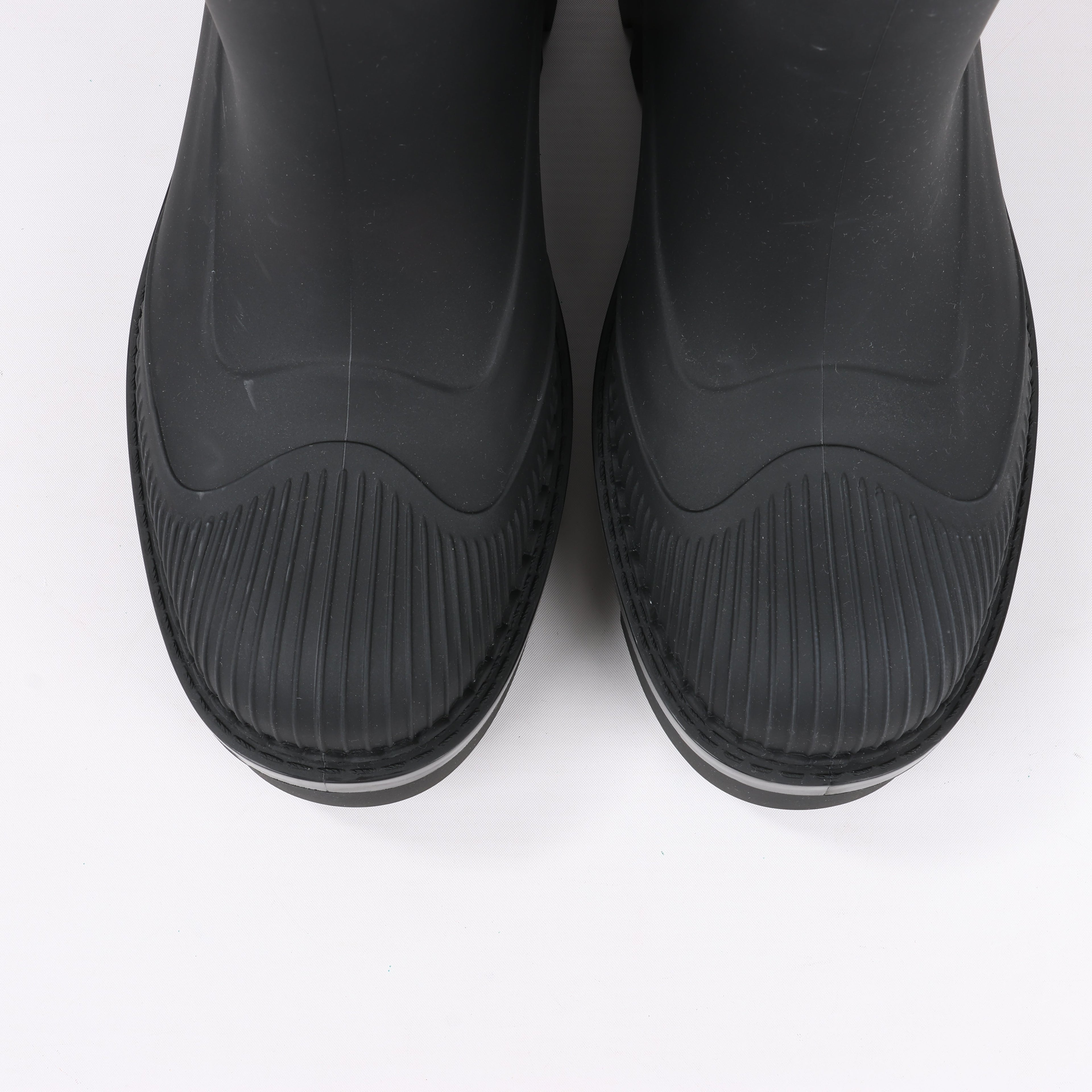 Chloe Rubber Rain Ankle Boots in Black 032324, Size 39 EU