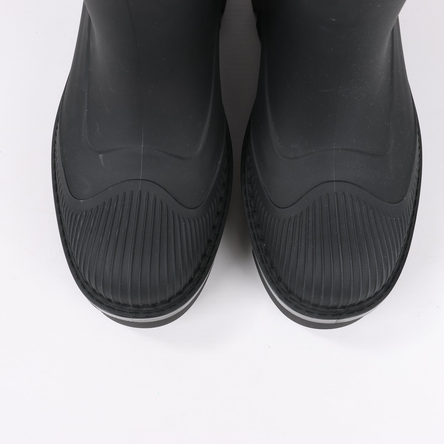 Bottines de pluie Chloé en caoutchouc noir 032324, pointure 39