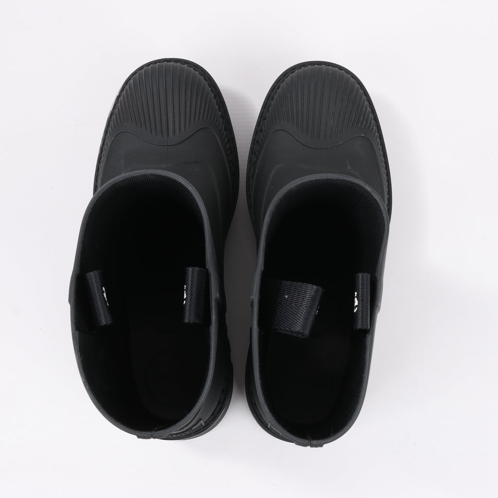 Chloe Rubber Rain Ankle Boots in Black 032324, Size 39 EU