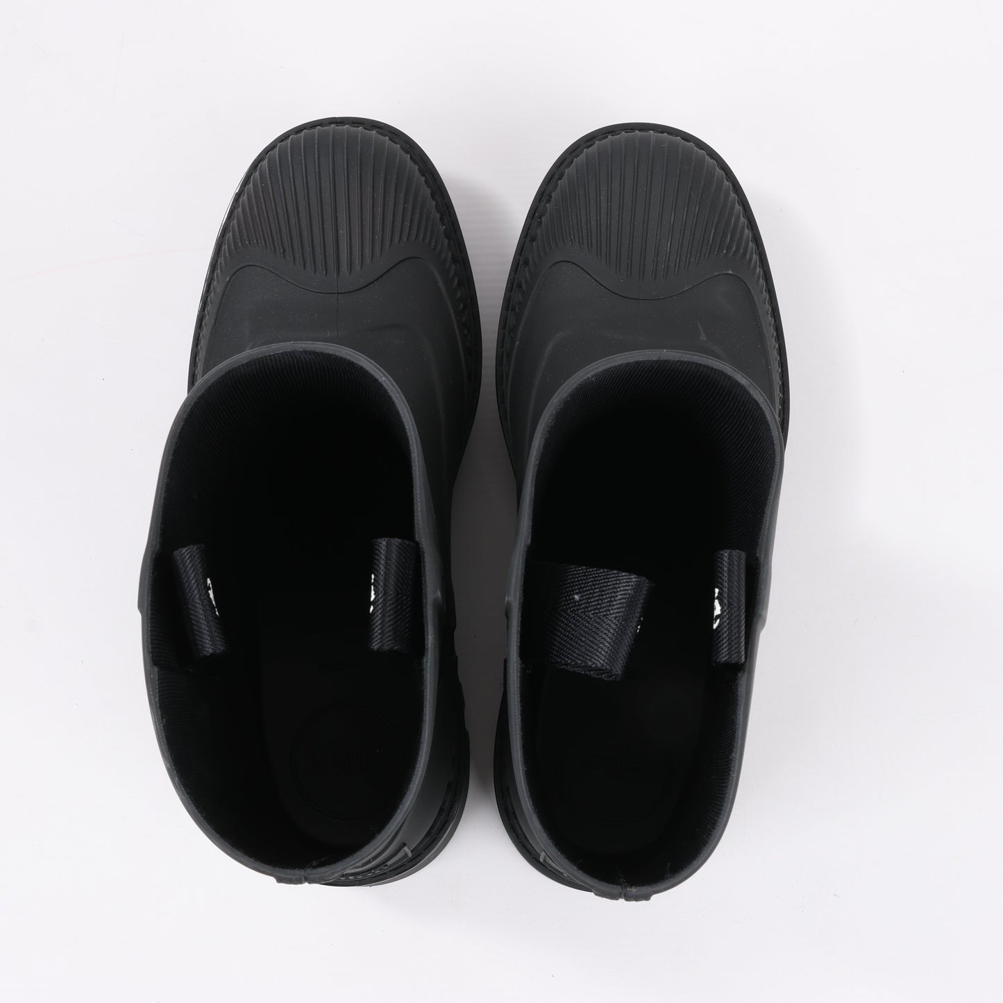 Chloe Rubber Rain Ankle Boots in Black 032324, Size 39 EU