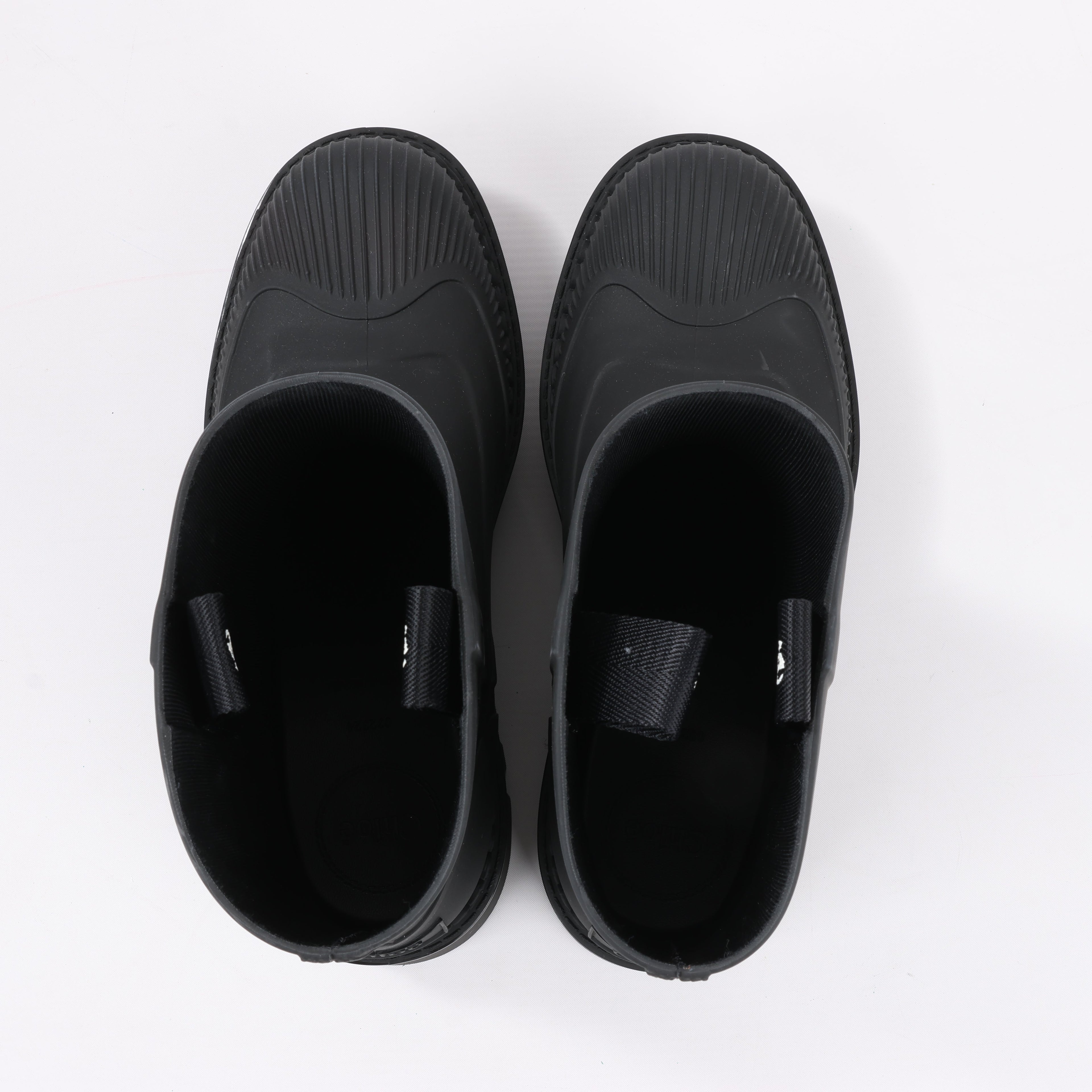 Chloe Rubber Rain Ankle Boots in Black 032324, Size 39 EU