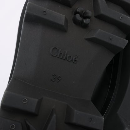 Chloe Rubber Rain Ankle Boots in Black 032324, Size 39 EU