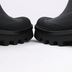 Chloe Rubber Rain Ankle Boots in Black 032324, Size 39 EU
