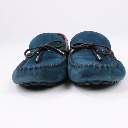 Louis Vuitton 14 years Suede Driving Loafers in Navy x Brown, Size 43 EU, ND0114