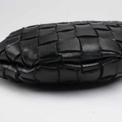 Bottega Veneta Intrecciato Sardines Sac à bandoulière en cuir noir
