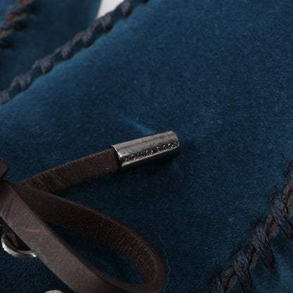 Louis Vuitton 14 Jahre Wildleder-Loafer in Marineblau x Braun, Größe 43 EU, ND0114