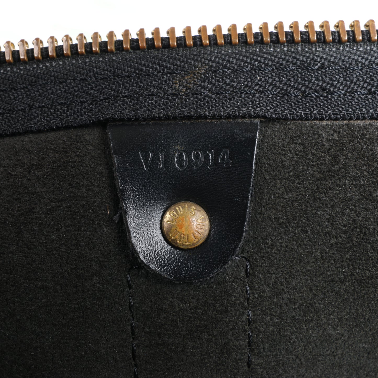Sac de voyage Keepall 50 en cuir épi Louis Vuitton, noir M42962