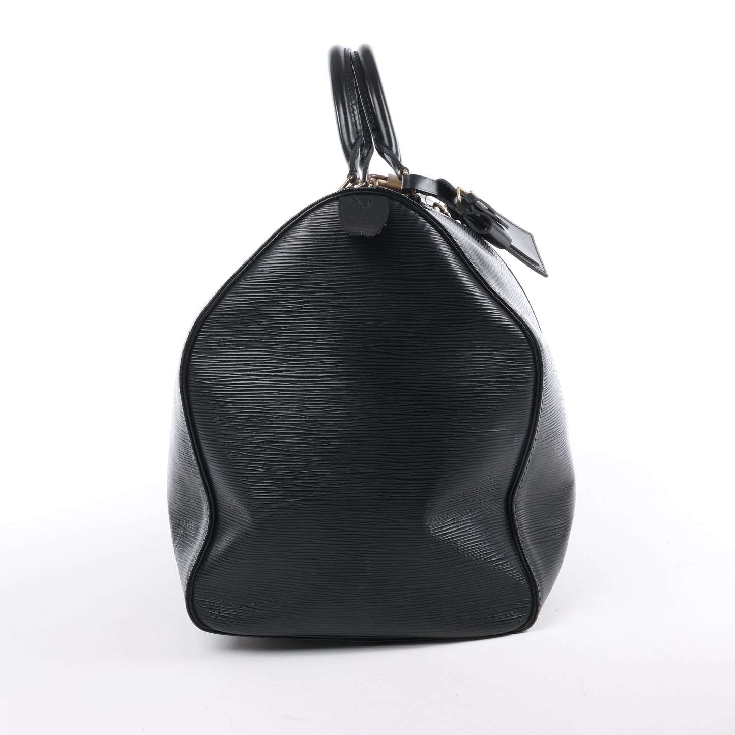 Sac de voyage Keepall 50 en cuir épi Louis Vuitton, noir M42962