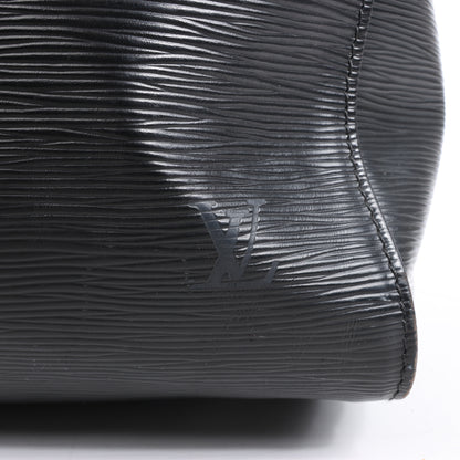 Sac de voyage Keepall 50 en cuir épi Louis Vuitton, noir M42962