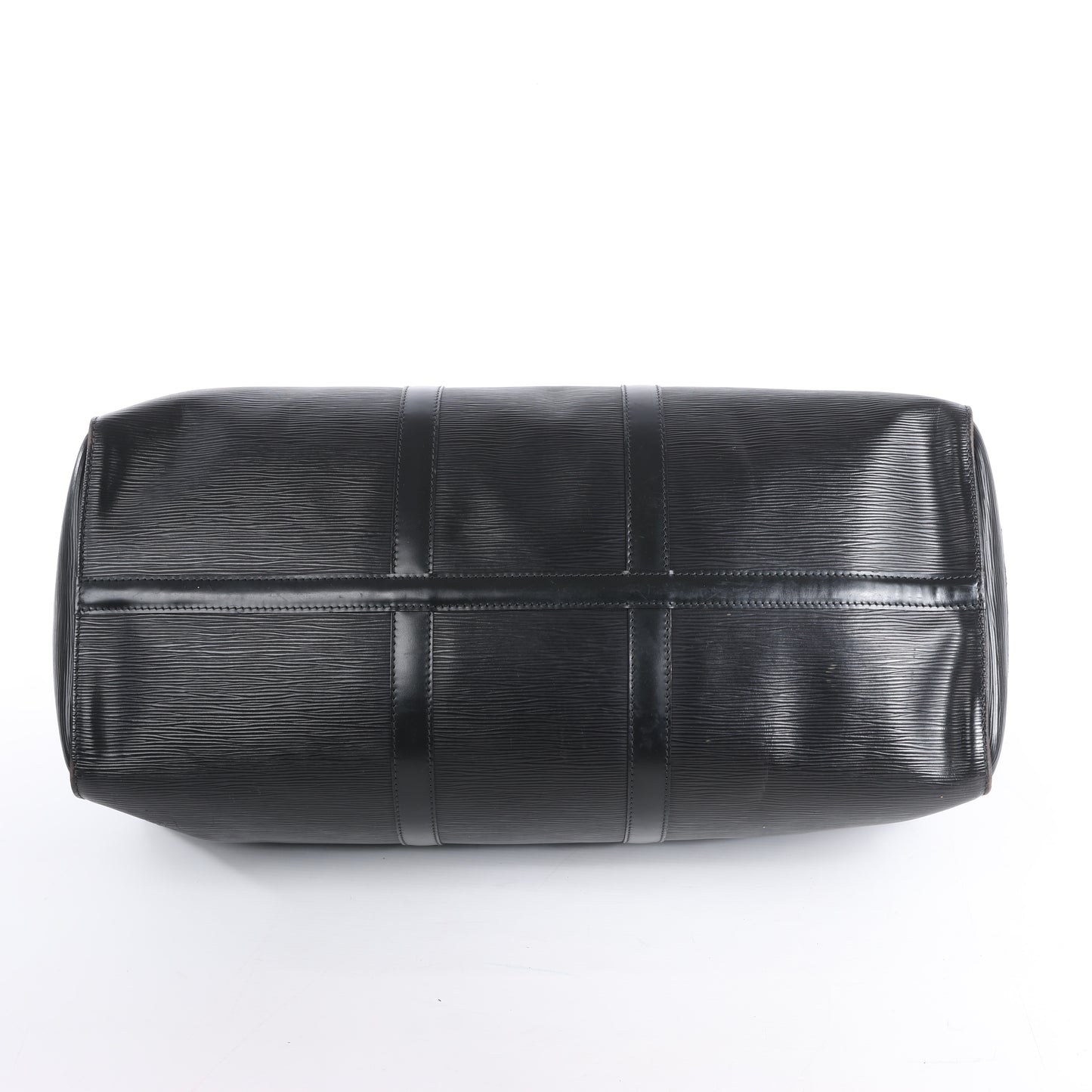 Sac de voyage Keepall 50 en cuir épi Louis Vuitton, noir M42962
