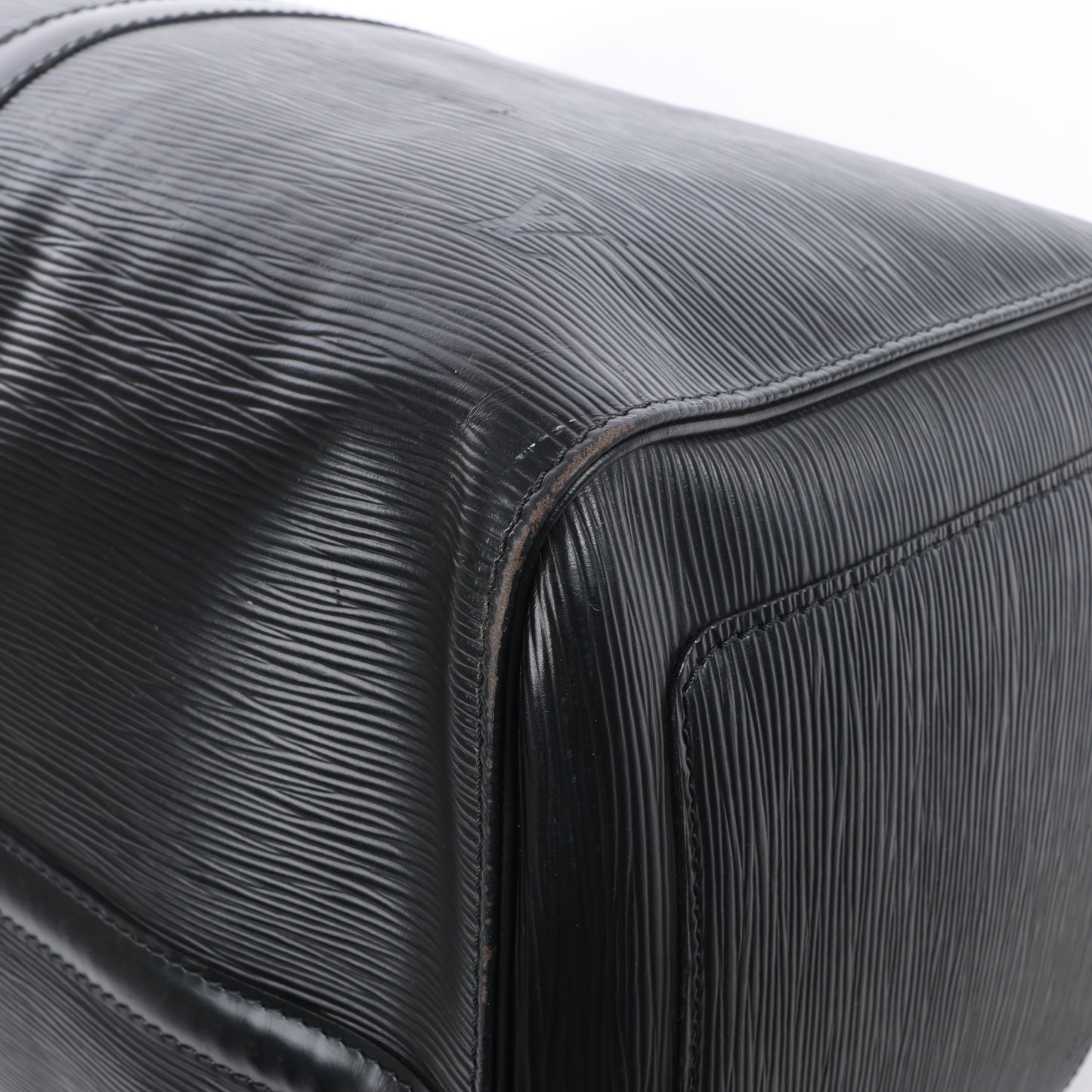 Sac de voyage Keepall 50 en cuir épi Louis Vuitton, noir M42962