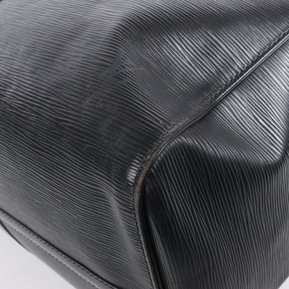 Sac de voyage Keepall 50 en cuir épi Louis Vuitton, noir M42962