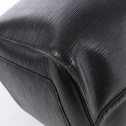 Sac de voyage Keepall 50 en cuir épi Louis Vuitton, noir M42962