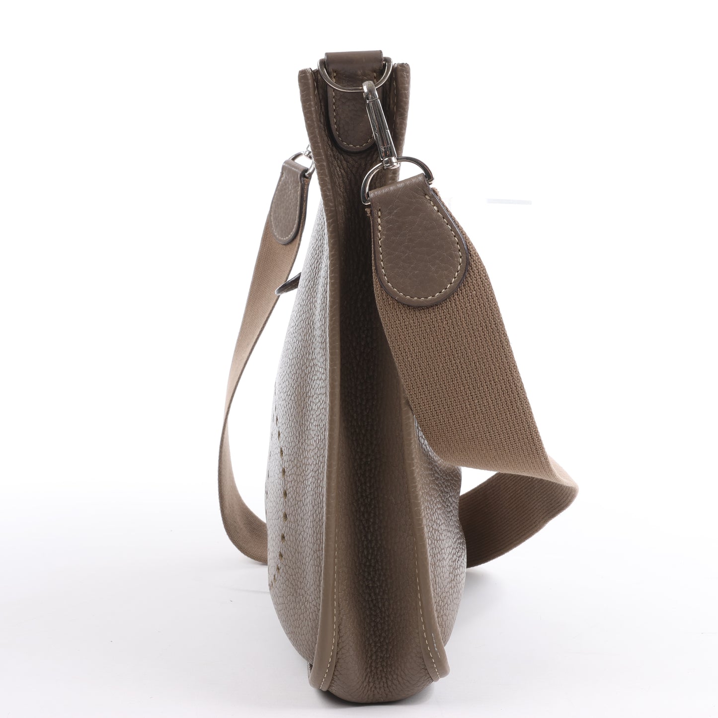 Hermès Evelyne 1 29 PM Taurillon Clemence Taupe Silver Metal Fittings L: 2008