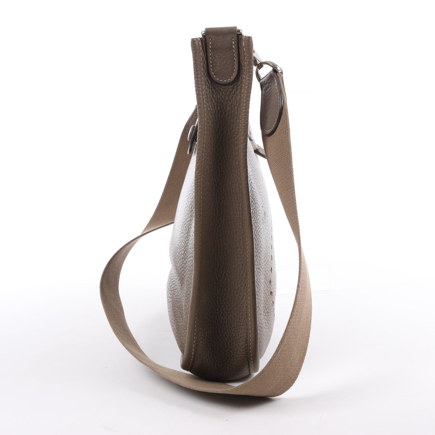 Hermès Evelyne 1 29 PM Taurillon Clemence Taupe Silver Metal Fittings L: 2008