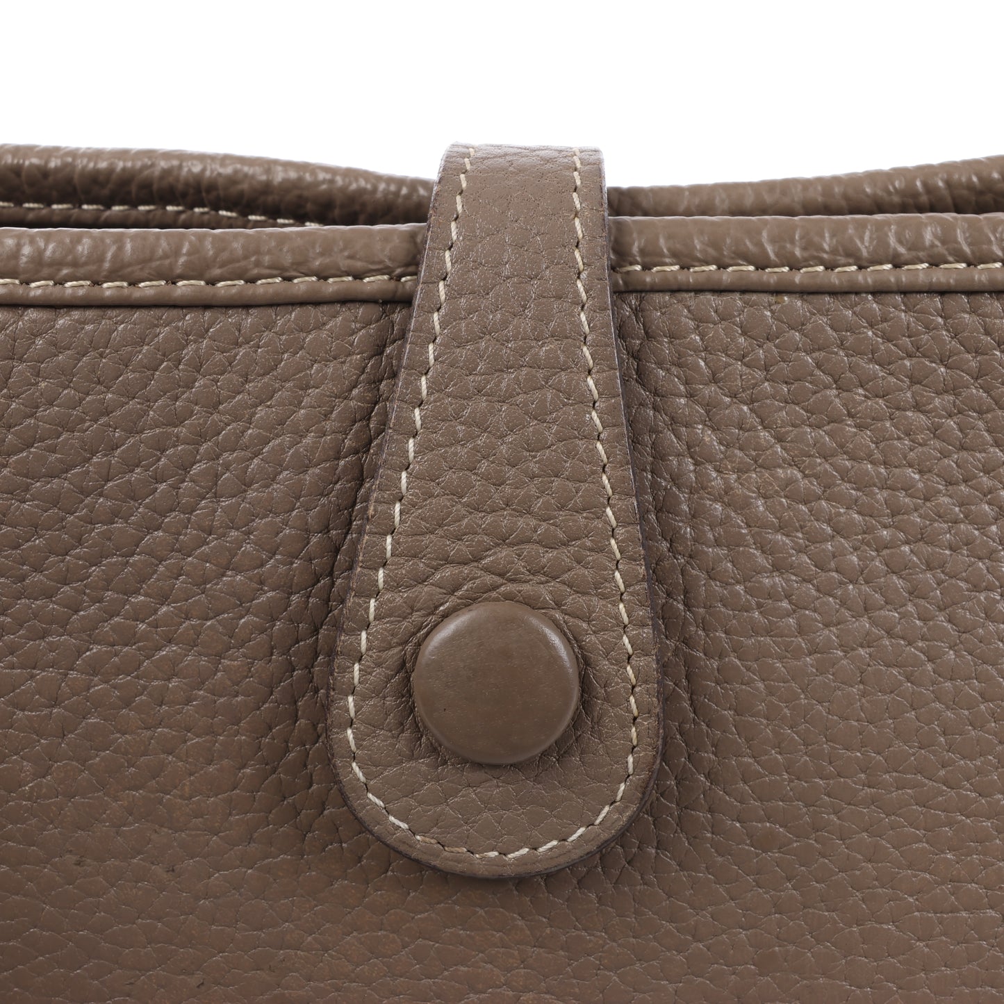 Hermès Evelyne 1 29 PM Taurillon Clemence Taupe Silver Metal Fittings L: 2008