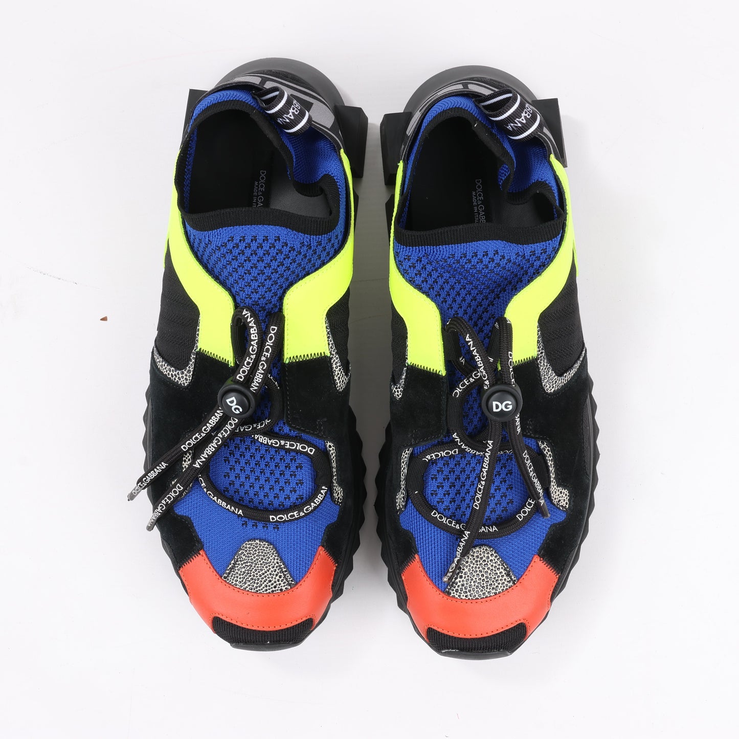 DOLCE & GABBANA Sorrento Fabric Sneakers in Multicolor, Size 45 EU, CS1718