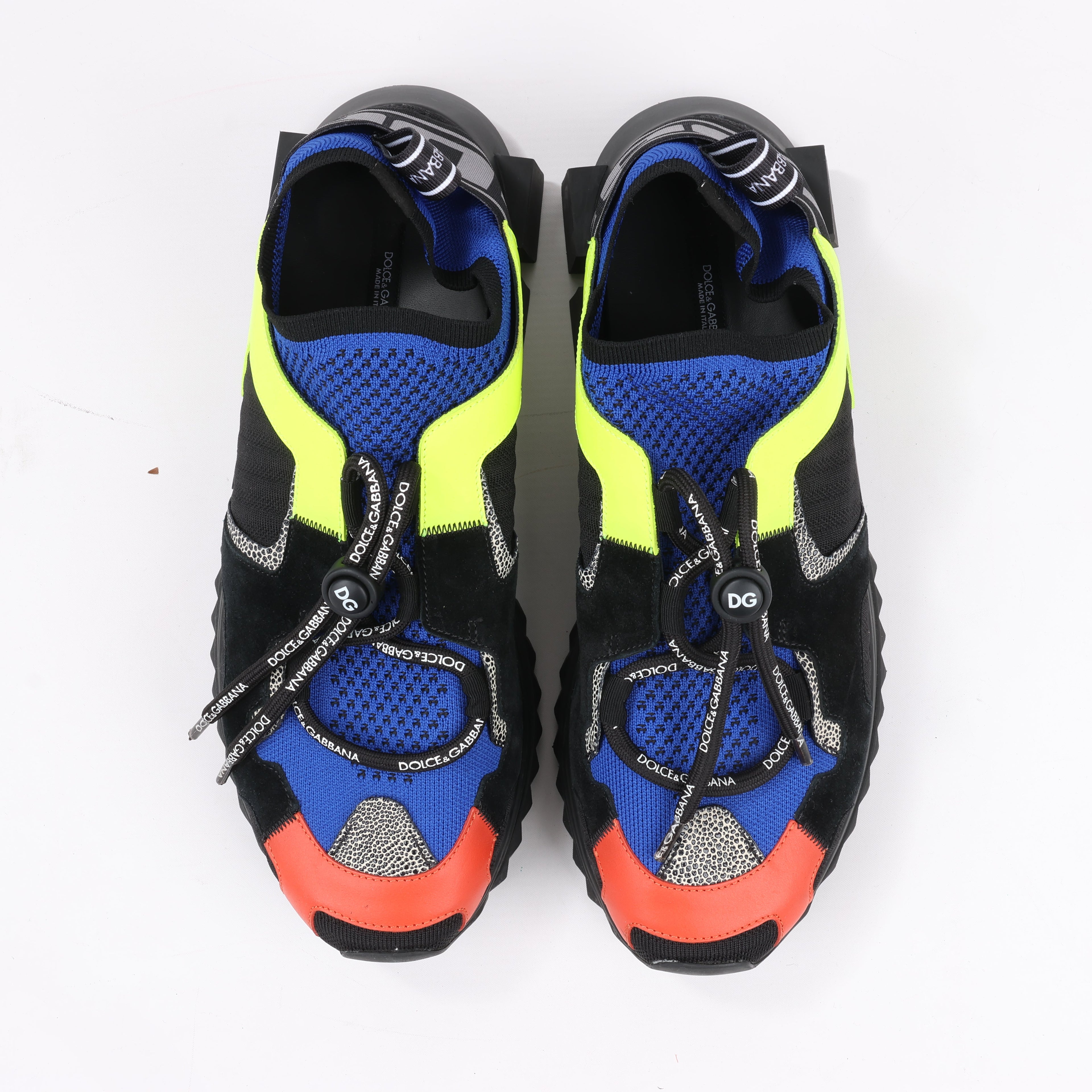 DOLCE & GABBANA Sorrento Fabric Sneakers in Multicolor, Size 45 EU, CS1718