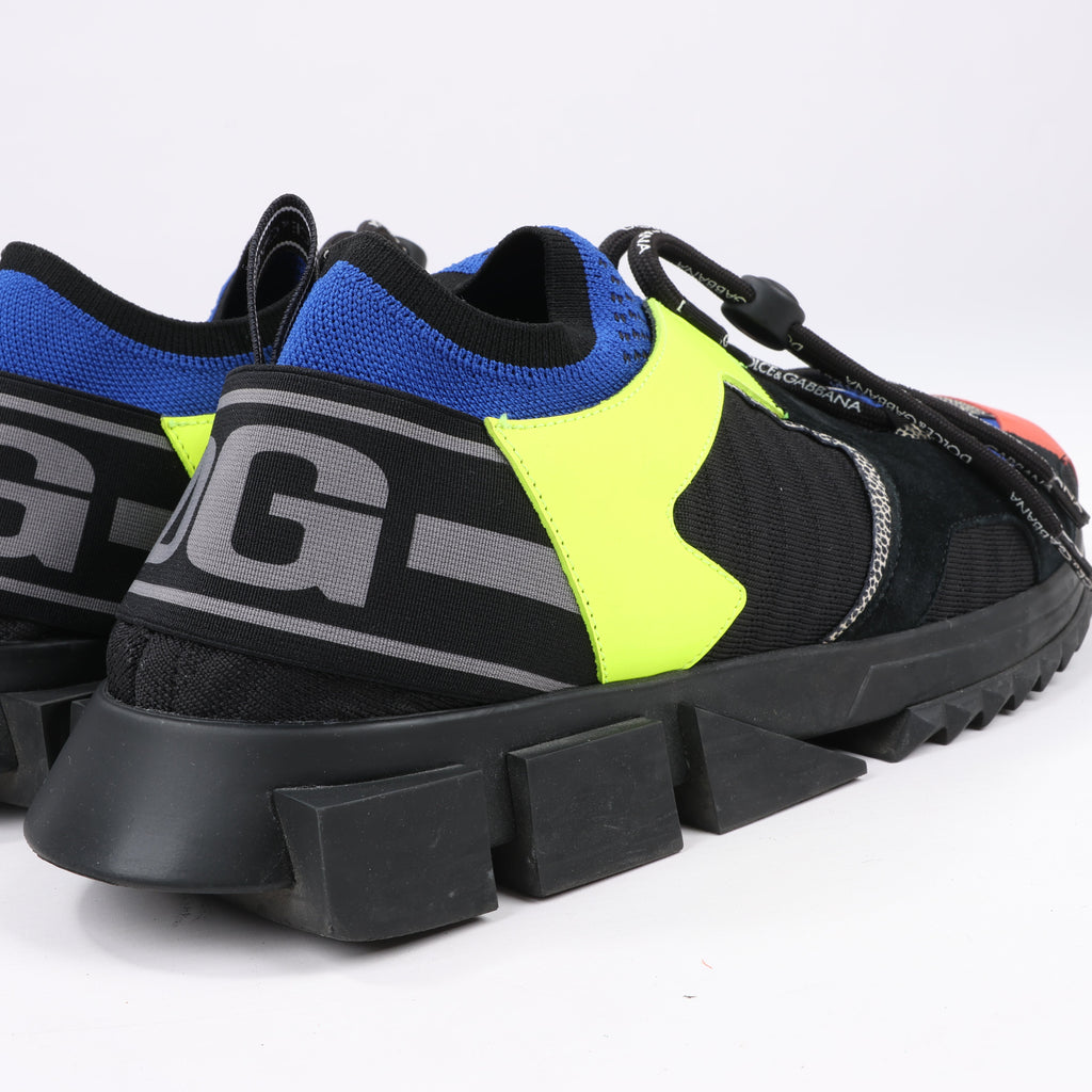 DOLCE & GABBANA Sorrento Fabric Sneakers in Multicolor, Size 45 EU, CS1718