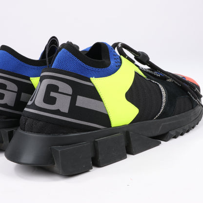 DOLCE & GABBANA Sorrento Fabric Sneakers in Multicolor, Size 45 EU, CS1718