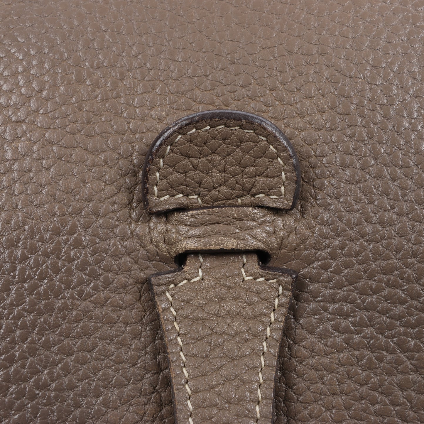 Hermès Evelyne 1 29 PM Taurillon Clemence Taupe Silver Metal Fittings L: 2008