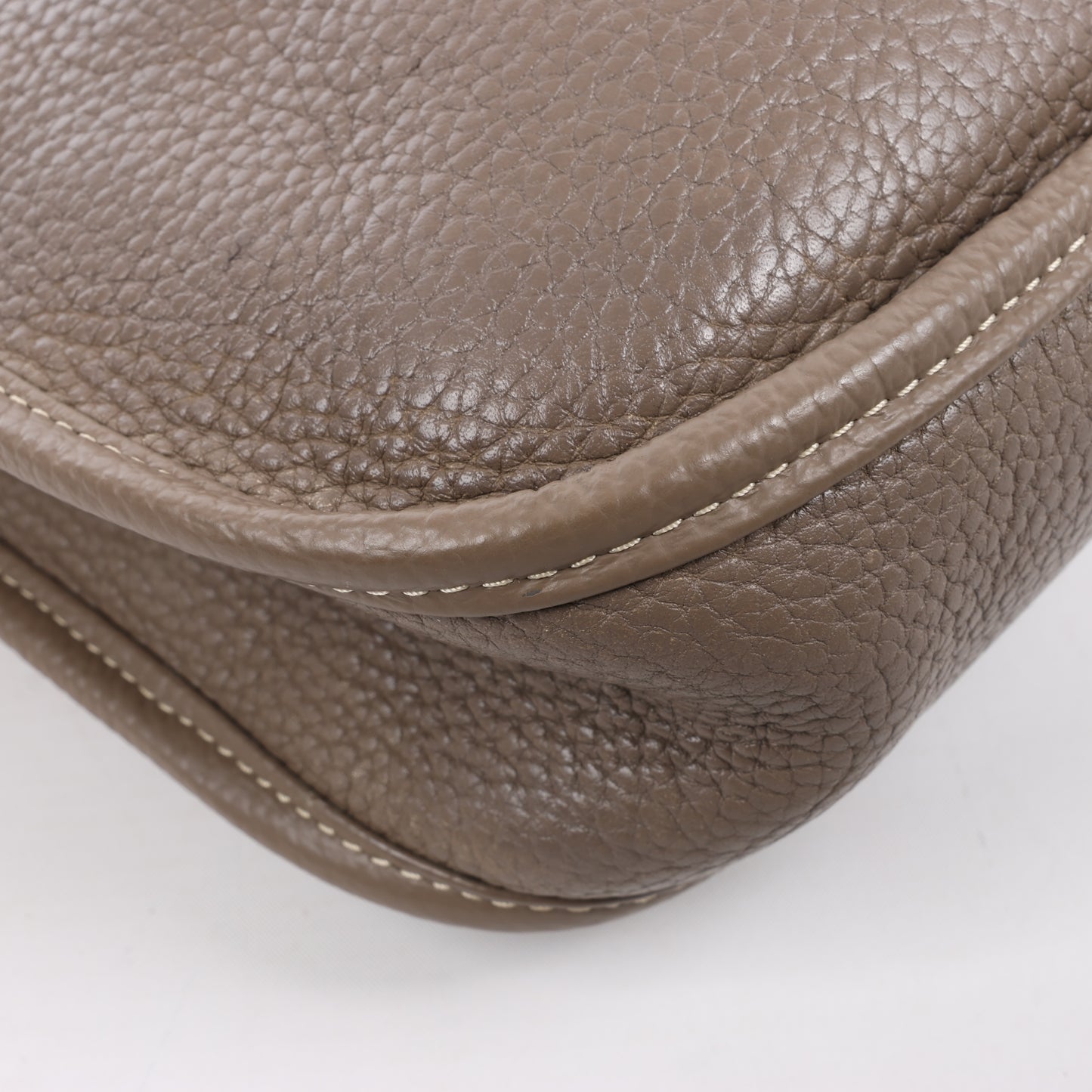 Hermès Evelyne 1 29 PM Taurillon Clemence Taupe Silver Metal Fittings L: 2008