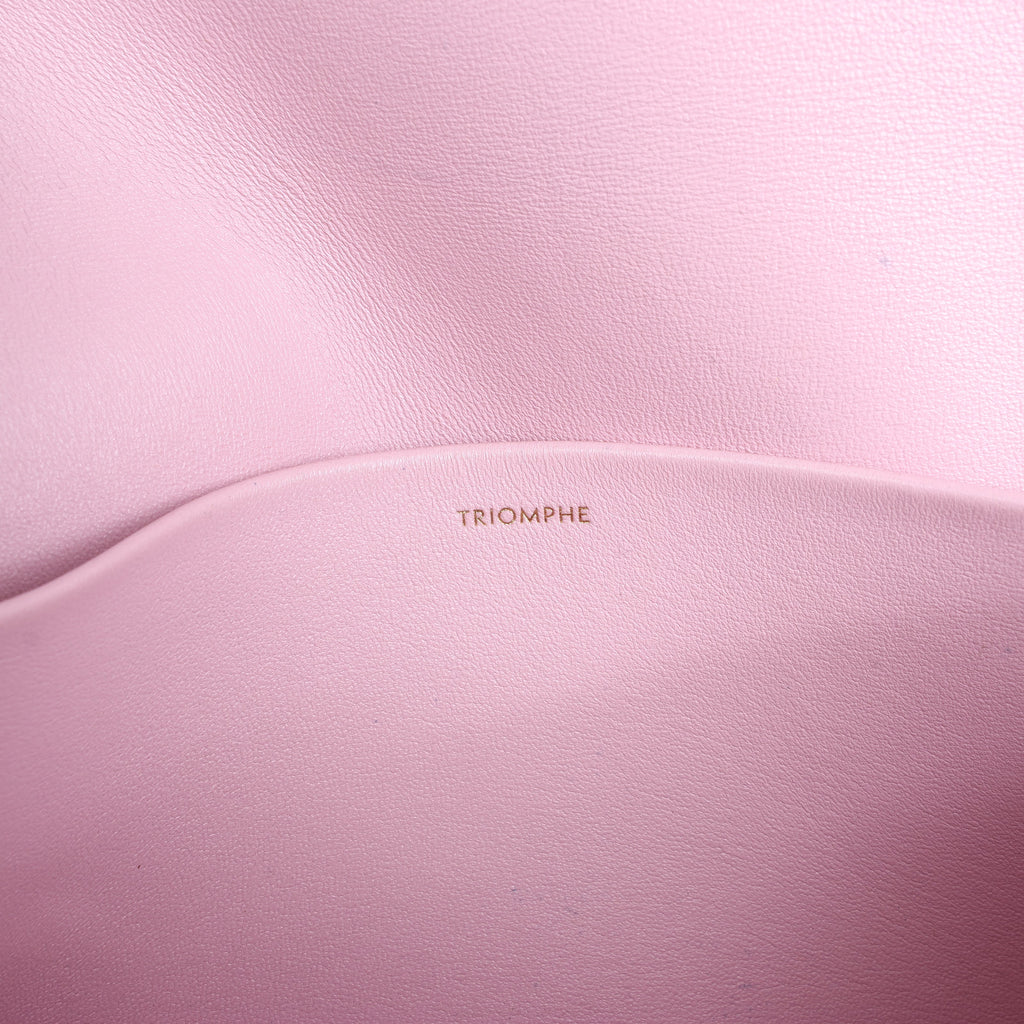Celine Triomphe Smooth Leather Small Shoulder Bag in Pink
