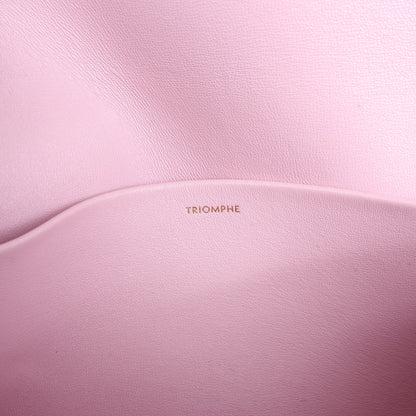 Celine Triomphe Smooth Leather Small Shoulder Bag in Pink