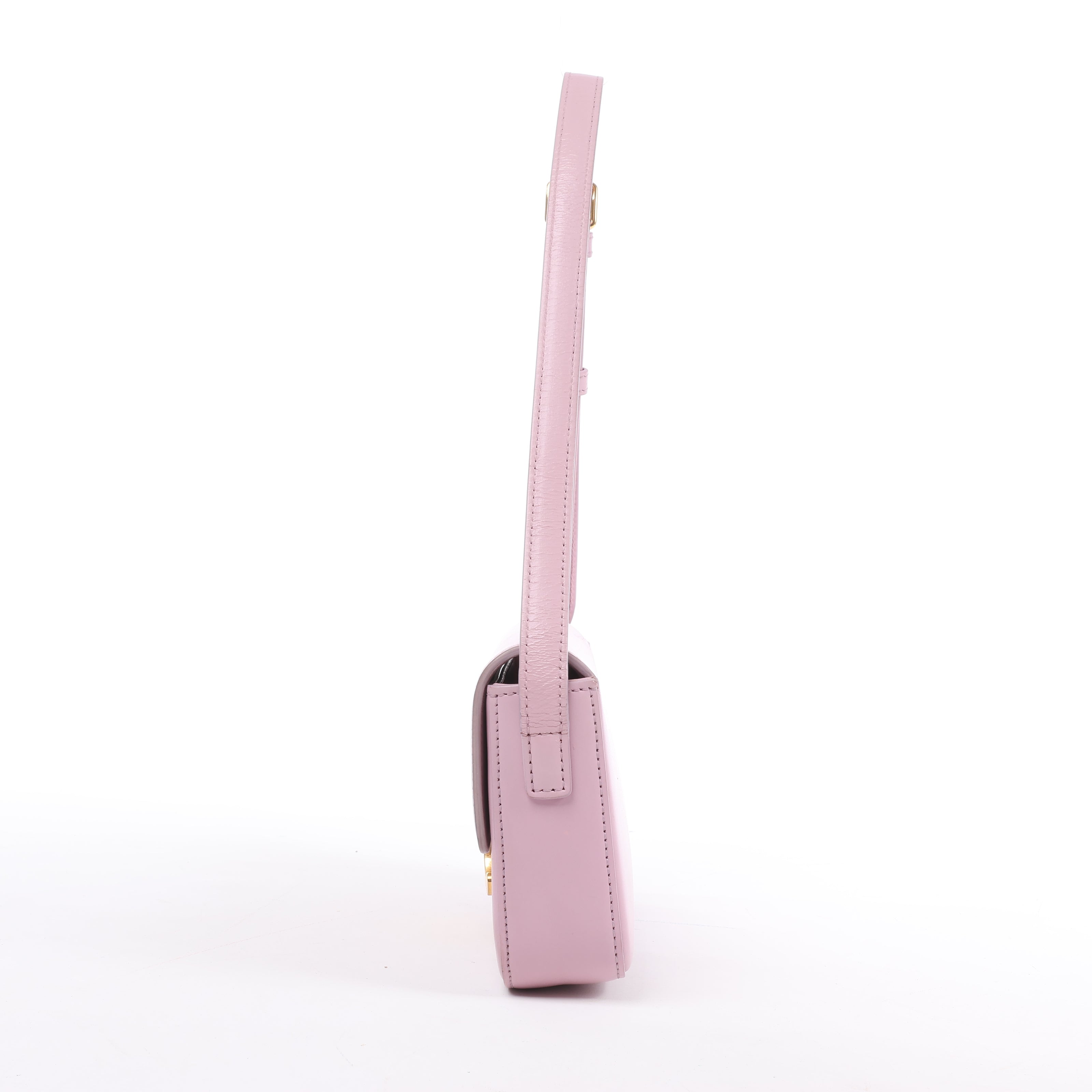 Celine Triomphe Smooth Leather Small Shoulder Bag in Pink